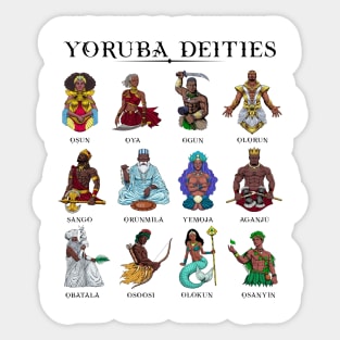 Gods of the Yoruba Sticker